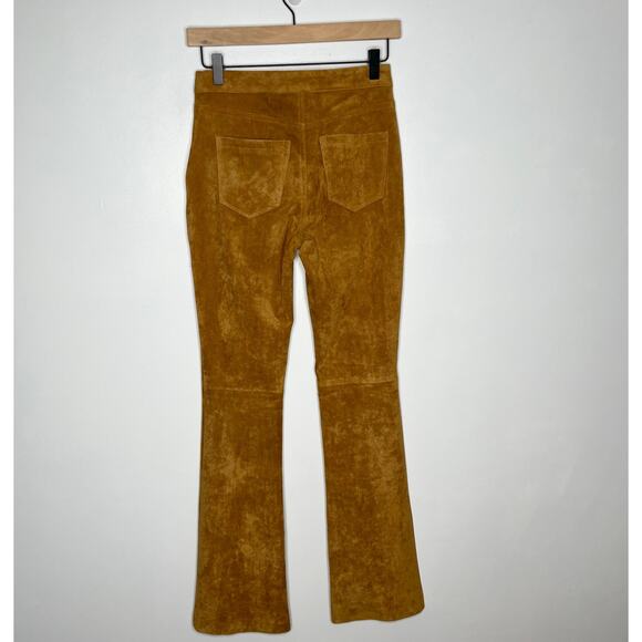 Blank NYC Faux Suede Patch Pockets Pants Womens 25 Toasted Caramel Boot Cut - Picture 10 of 12